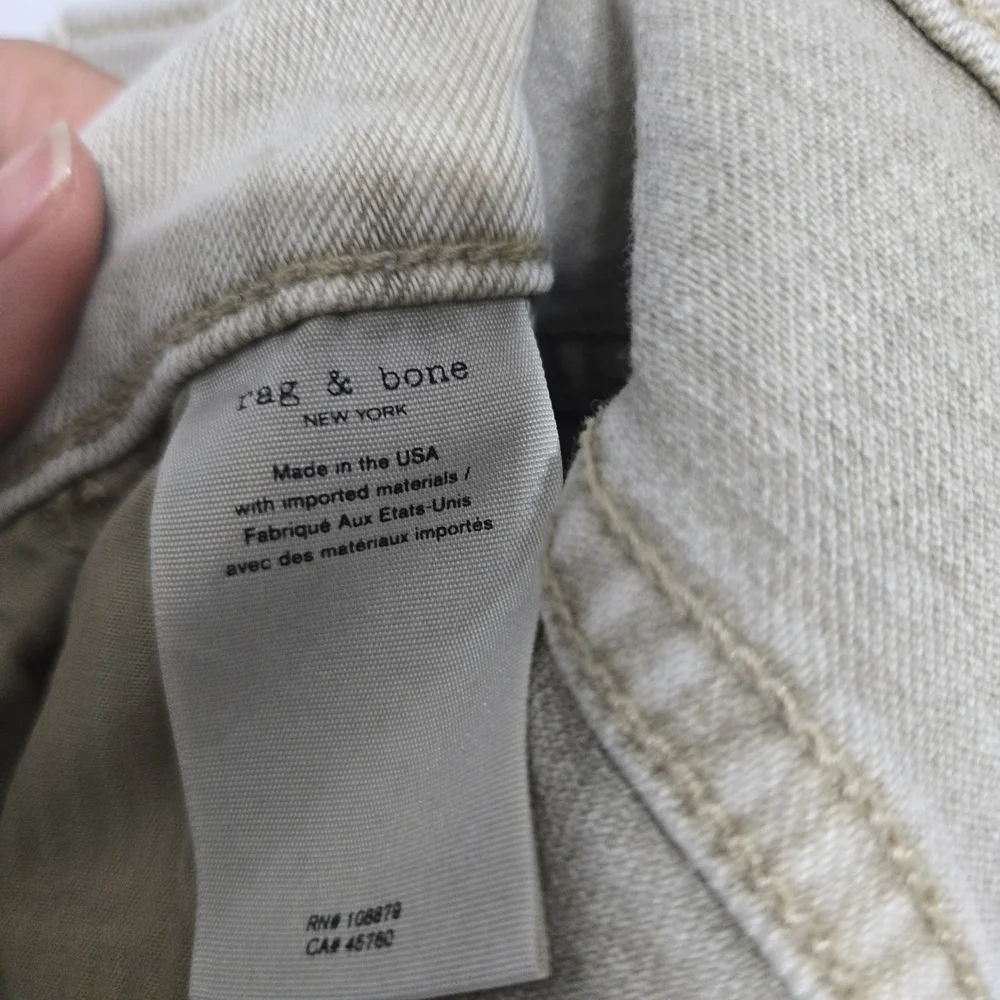 Rag & Bone Tan Chino Pants Classic Cotton Twill